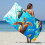 Extra groot strandhanddoek 60x30 inch, sneldrogend, microvezel, zandvrij 6