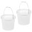 WeiWei white plastic pails with lids 1 gallon 4