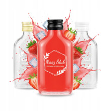 50 db 100 ml-es hip flask üveg nyomtatással ESKÜVŐRE