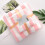 Cotton bath towel set pink 2 pieces 2