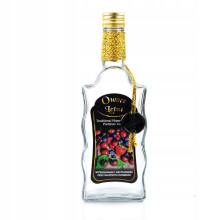 Hullámos mintával díszített üveg 500ml ERDEI GYÜMÖLCSÖK