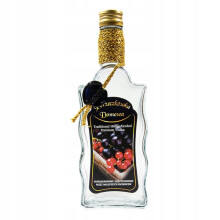Hullámos díszítésű palack 500ml HÁZI KÉSZÍTÉSŰ RIBIZLI