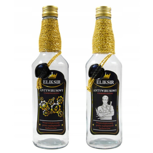 Monopoly dekoreret flaske 500ML ANTIVIRUS ELIXIR