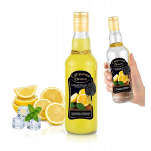 Monopoly díszes üveg 500ml HÁZI KÉSZÍTÉSŰ CITROMOS ZÖLDSÉG