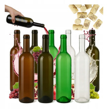 10 db BOROS ÜVEG 0,75L + PARAFFÜVEG 750ml 4 SZÍNŰ BORDEAUX KÉSZLET