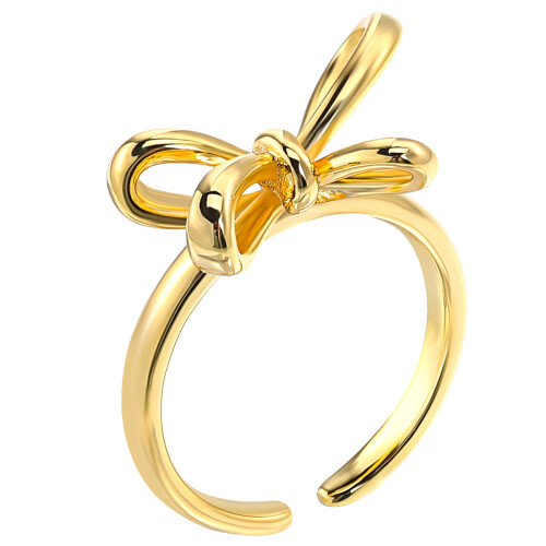 Weiweiguan bowknot ring adjustable women's promise ring 1