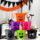 Halloween plastik slikspand orange lilla grøn sort 5