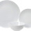 Kitchen Dinnerware Set White Porcelain 18-Piece 2