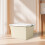 XIAOLE stackable plastic storage bins with lids 4