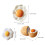 Resin Fried Egg Refrigerator Magnet 1pc 3