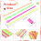 Happon disposable plastic straws with spoon 200 pcs 3