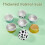 Mini aluminum foil cupcake liners round 20 pcs 4