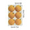Boules de Noël en velours jaune 6 cm (lot de 6) 3
