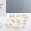 Worallymy gold flatback stud earrings set 24 pcs 3