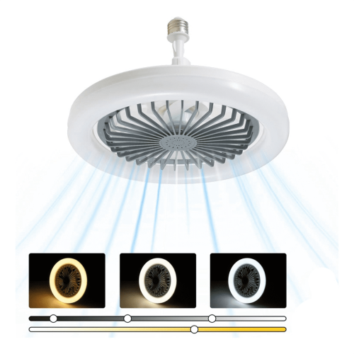 Ventilateur de plafond avec douille et télécommande, 25 cm (10 pouces) 1