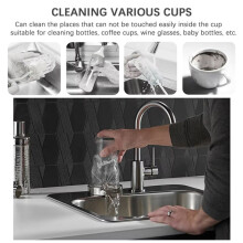Glass Rinser Easy to Drain 9-Hole Cup Washer High Pressure Automatic Cup Washer Coffee Cup Washer Faucet Wide Mouth