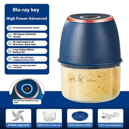 Electric Mini Garlic Mincer Portable Food Processor 1