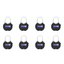 8X Lock Display LCD Lock Multifuncional de Viagem Temporizador EletrôNico, Cadeado TemporáRio TemporáRio Recarregável USB Impermeável