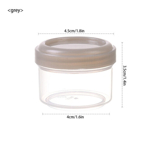 60 ml lufttäta salladsdressingburkar, 4-pack, grå 1