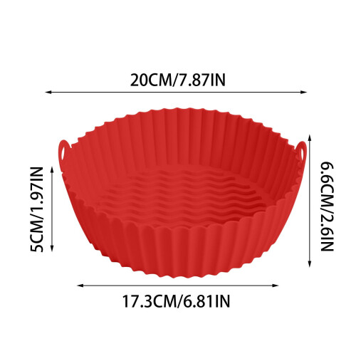 Silicone Air Fryer Liners 7 inch Reusable 1