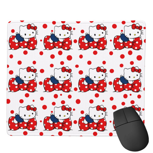 Hello Kitty rubberen muismat vierkant 7x9 inch 1