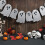 Halloween-Girlande mit silbernen Geistern, 8-teilig 5