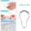 LNKOO shower curtain hooks rust-proof polished nickel 12 pcs 2