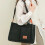 Women's Canvas Tote Bag Solid Color Large Capacity with 3