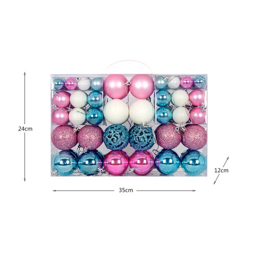 Ensemble de 100 boules décoratives de Noël brillantes et incassables 2