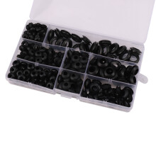260pcs Rubber Grommet Assortment Wiring Coil Wire Gasket M3 / M4 / M5 / M6 / M8 / M10 / M12
