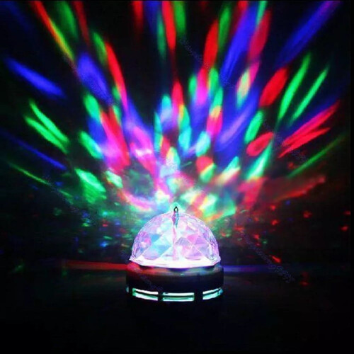Ampoule LED RGB E27 3W rotative pour projecteur de scène 1