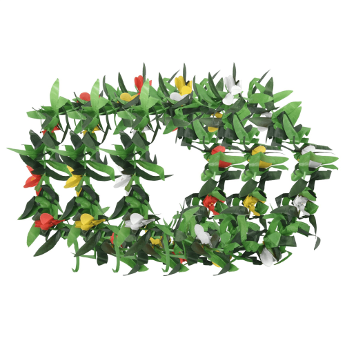 Hawaiian Lei Necklaces Tropical Leaf Design 3 Pcs 2