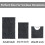 Halkfri badrumsmatta med chenille-PVC-baksida, 3 delar 3