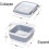 Collapsible Dish Pan with Handle White Grey 5