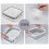 Collapsible Dish Pan with Handle White Grey 3