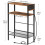 Narrow Side Table with Charging Station Black 2