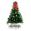 Christmas Tree Bow Topper Red 18x10 Inches 3