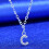 Meidiya 925 Sterling Silver Initial Pendant Necklace A-Z 4