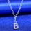 Meidiya 925 Sterling Silver Initial Pendant Necklace A-Z 3