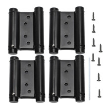 3inch Double Action Spring Hinges, Self Closing Door Hinges for Saloon Cafe Pub Swinging Doors, Including Pins 4-Pack A