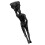 Statue d'homme grimpant en résine noire (1 pièce) 4