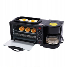 ADM miniovn grill elektrisk brødrister 3i1 + kaffemaskine