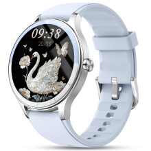 Smart Watch for Women, Ladies & Men, 1.27'' Fitness Watch [41mm case] with Call Receive/Dial, Heart Rate/Stress/Sleep Monitor, AI Voice, IP68 Waterpr