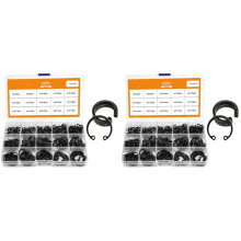 890Pcs C Type Internal Circlip Retaining Rings Assortment Kit for Hole Circlip Snap Rings Black