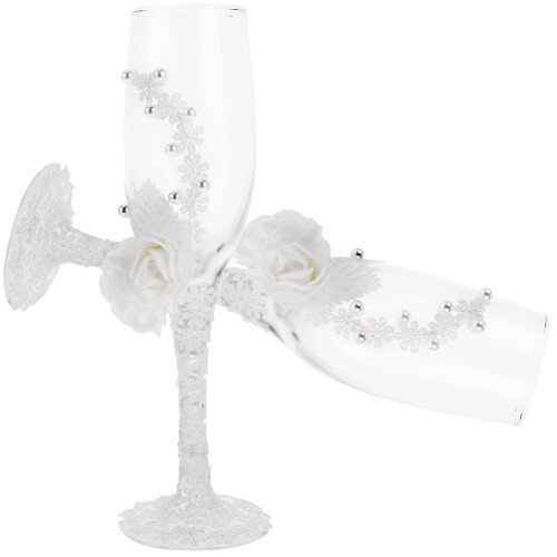 Champagnerflöten-Set für Hochzeitstoast 1
