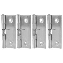 4X 2 Inch Long Stainless Steel Self-Closing Corner Spring Draw Door Hinge