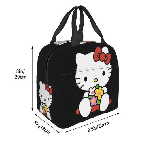 Bolsa térmica reutilizável para almoço Hello Kitty 1