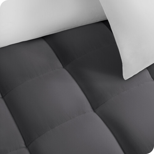 Protège-matelas en coton, profondeur 53 cm, gris 1