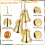 Gold Bell Ornaments Set Metal 3-Piece 3