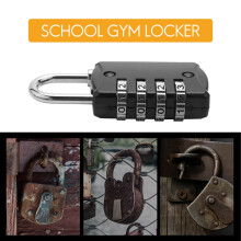 Combination-Padlock 4-Digit-Gym-Locker-Lock - 4 PCS Resettable Combo Lock for Toolbox School Employee Locker